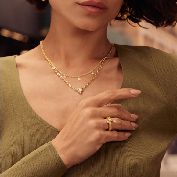 Sterling Forever 14K Gold Plated Bellamy Multistrand Necklace - Picture 11 of 11